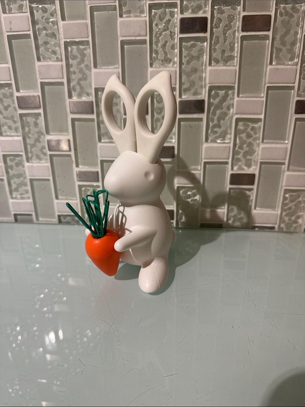 Desk Bunny Scissors and clips Holder